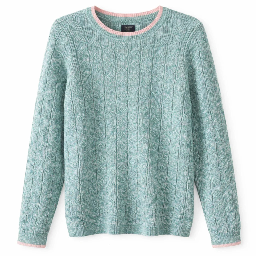 Lands' End Women's Petite Cotton Cable Knit Drifter Jumper - Gomix Brands Outlet